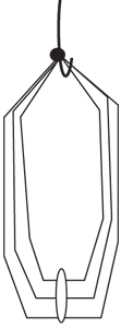 Diagram of looped strings
